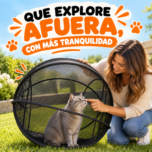 Refugio Portátil para Gatos | 360° Panorámico
